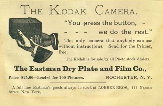 Affiche Kodak you press the button we do the rest